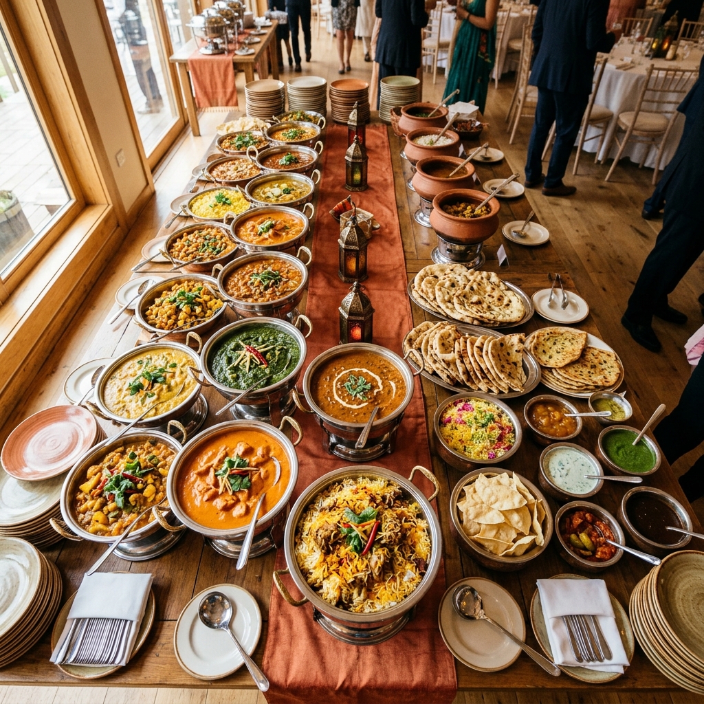 Elegant table setting at premium banquet